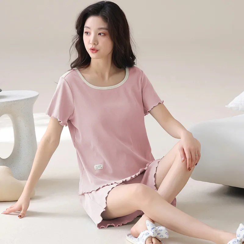 XIAFENYAN Pajama Set Women's Pink-3