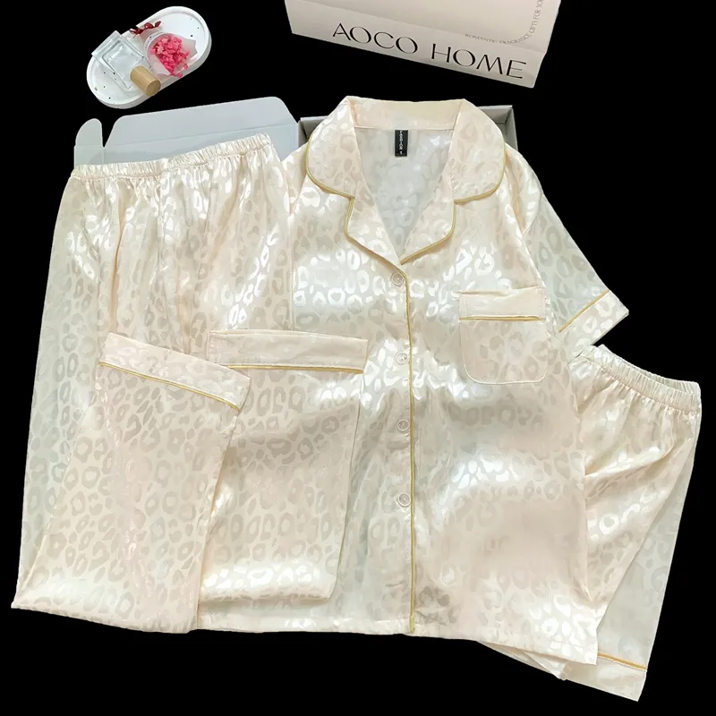 XIAFENYAN Pajama Set Women's Apricot-1