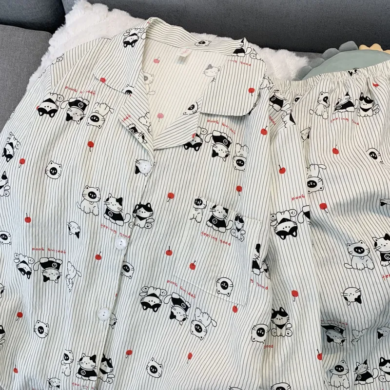 XIAFENYAN Pajama Set Women's Apricot-3