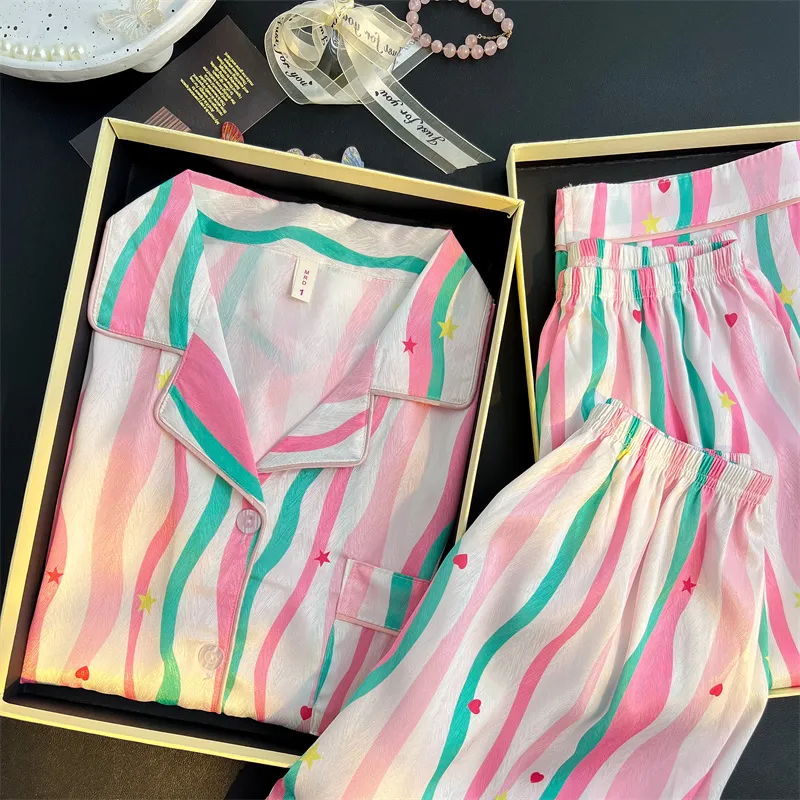 XIAFENYAN Pajama Set Women's Pink-1