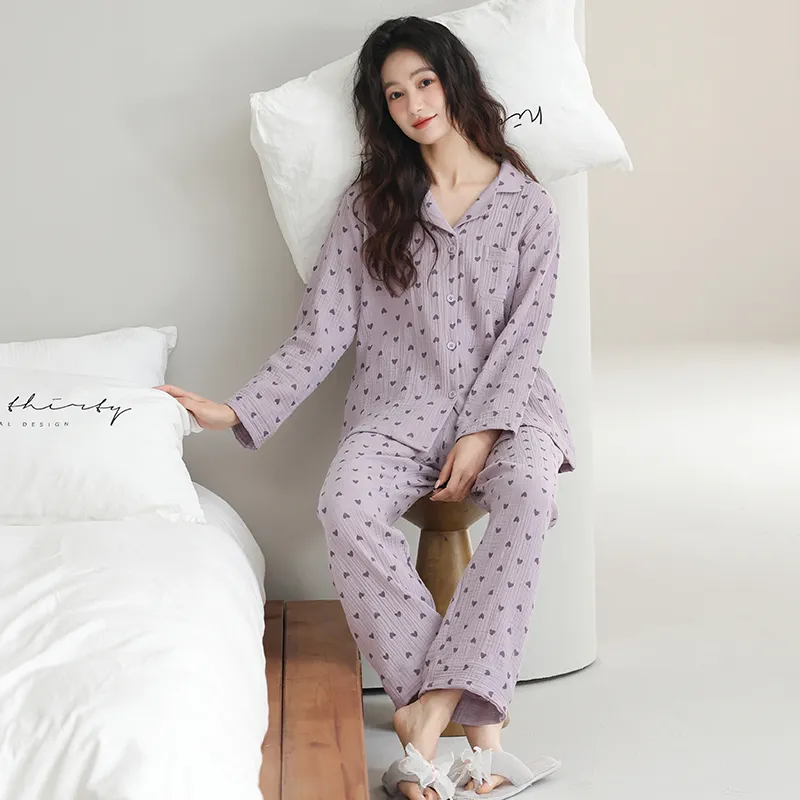 XIAFENYAN Pajama Set Women's Purple-3