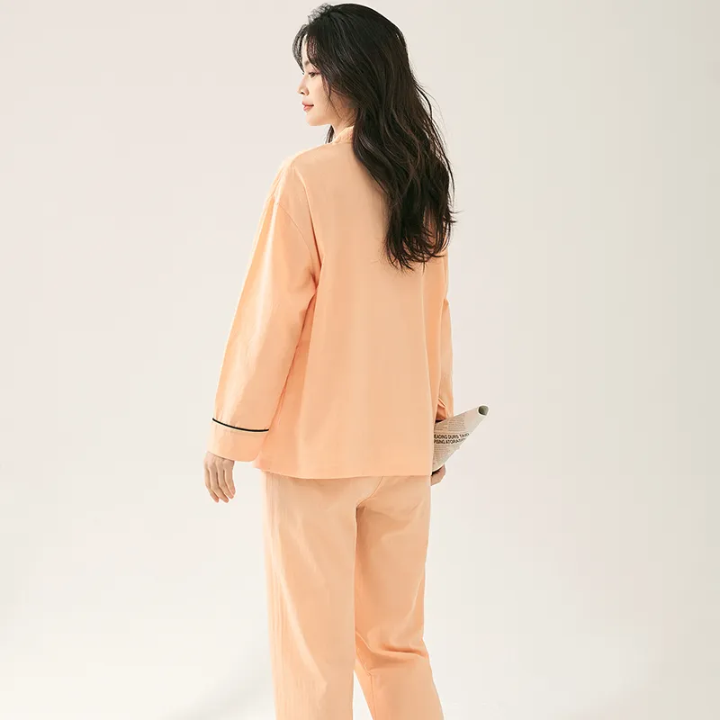 XIAFENYAN Pajama Set Women's Orange-7