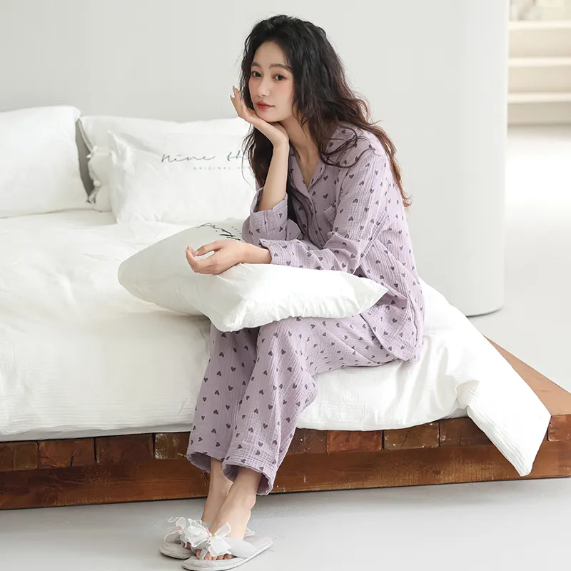 XIAFENYAN Pajama Set Women's Purple-1