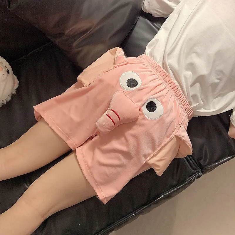 XIAFENYAN Pajama Pants Unisex Pink-9