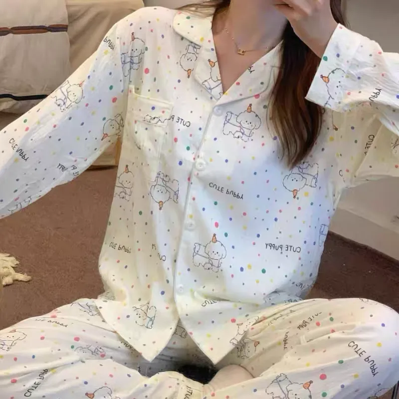 XIAFENYAN Pajama Set Women's Apricot-10