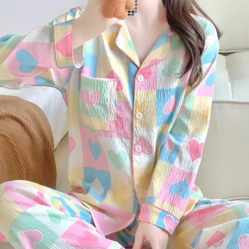 XIAFENYAN Pajama Set Women's Image Color-3