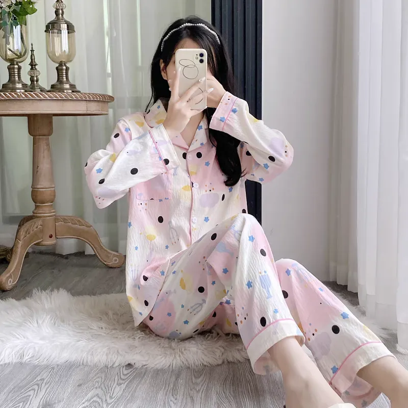 XIAFENYAN Pajama Set Women's Pink-4