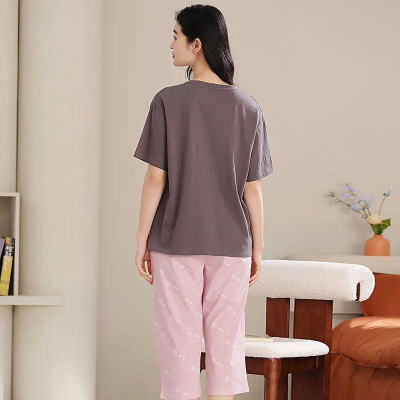 XIAFENYAN Pajama Set Women's Brown-6