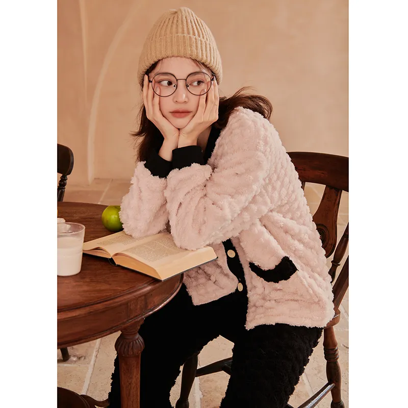 XIAFENYAN Pajama Gift Boxes Women's Apricot-1