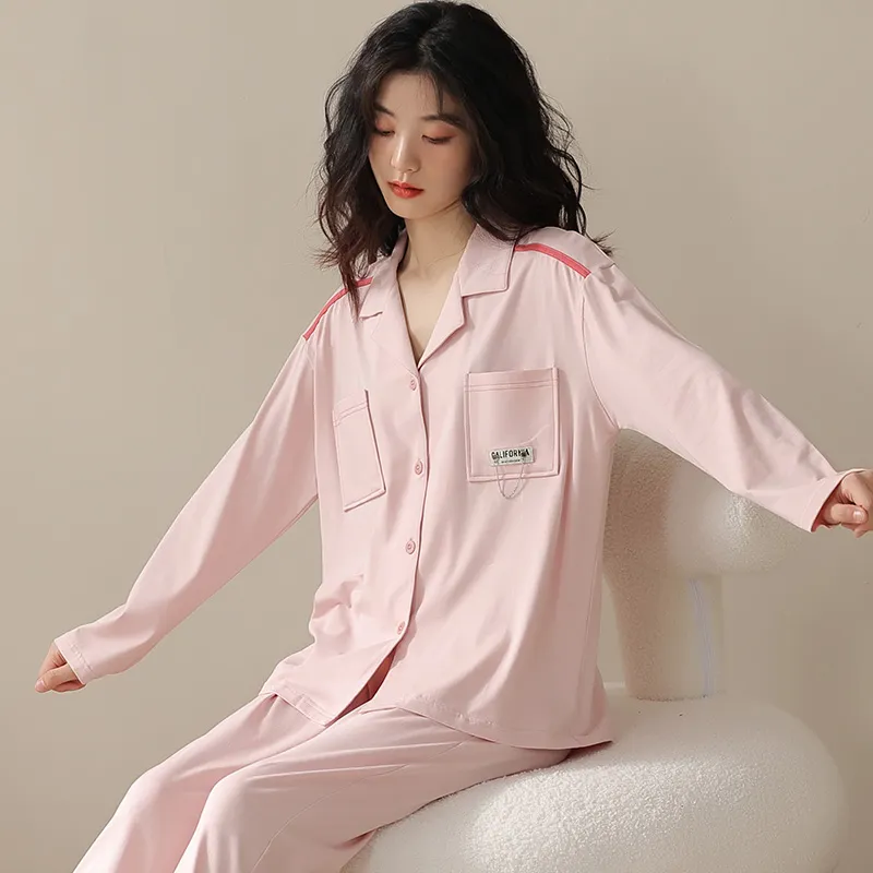 XIAFENYAN Pajama Set Women's Pink-4