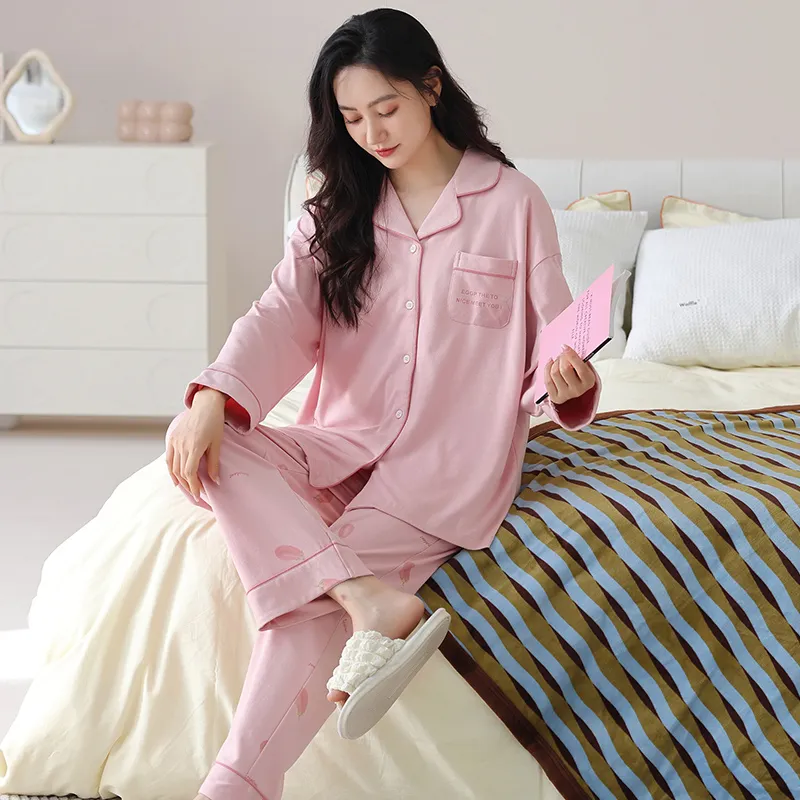 XIAFENYAN Pajama Set Women's Pink-3