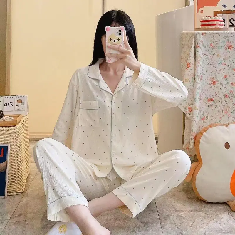 XIAFENYAN Pajama Set Women's Apricot-2