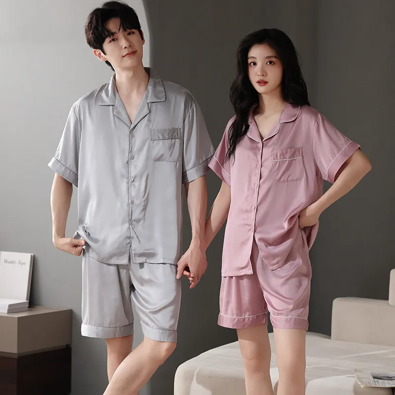 XIAFENYAN Pajama Set Men's Gray-1