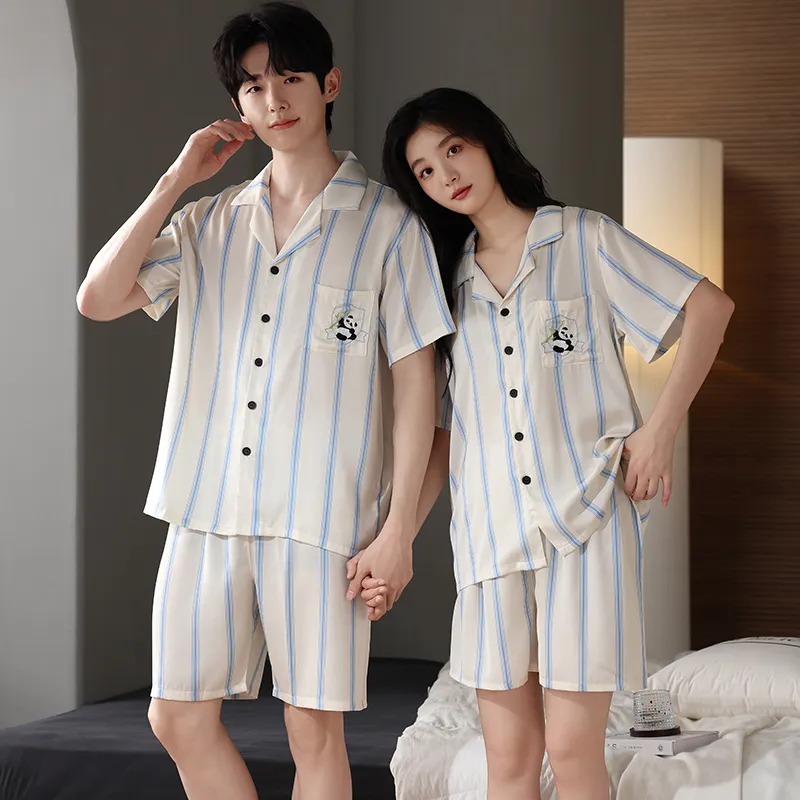 XIAFENYAN Pajama Set Unisex Apricot-1