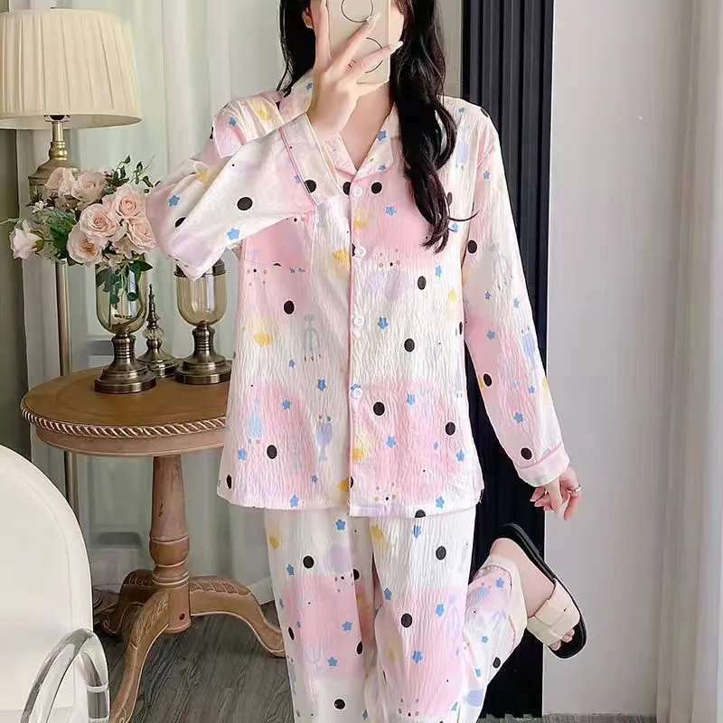 XIAFENYAN Pajama Set Women's Pink-1