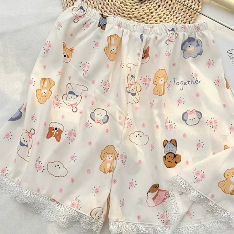 XIAFENYAN Pajama Pants Women's Apricot-2