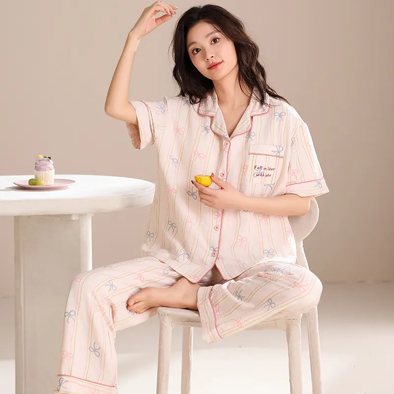 XIAFENYAN Pajama Set Women's Pink-4