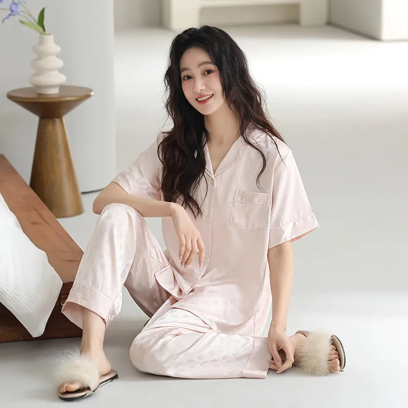 XIAFENYAN Pajama Set Women's Pink-4