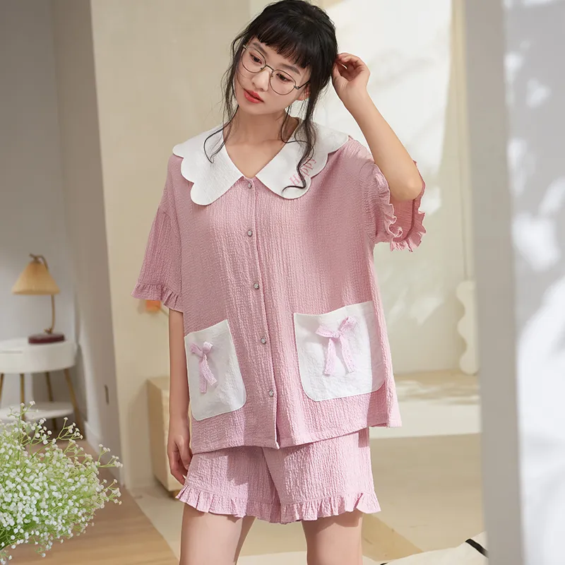 XIAFENYAN Pajama Set Women's Pink Purple-6