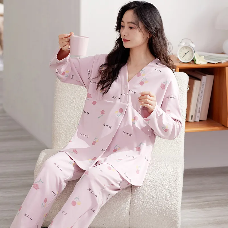 XIAFENYAN Pajama Set Women's Purple-4