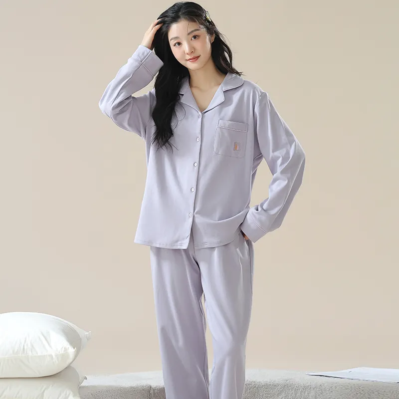 XIAFENYAN Pajama Set Women's Purple-5