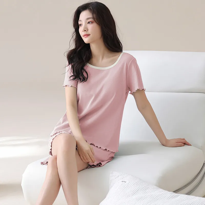 XIAFENYAN Pajama Set Women's Pink-5