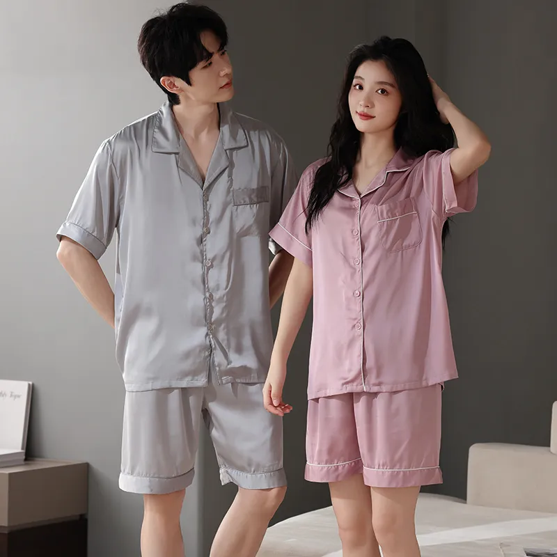 XIAFENYAN Pajama Set Men's Gray-2
