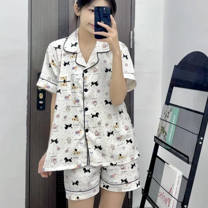 XIAFENYAN Pajama Set Women's Apricot-1