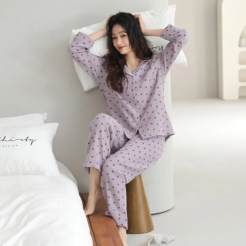XIAFENYAN Pajama Set Women's Purple-5