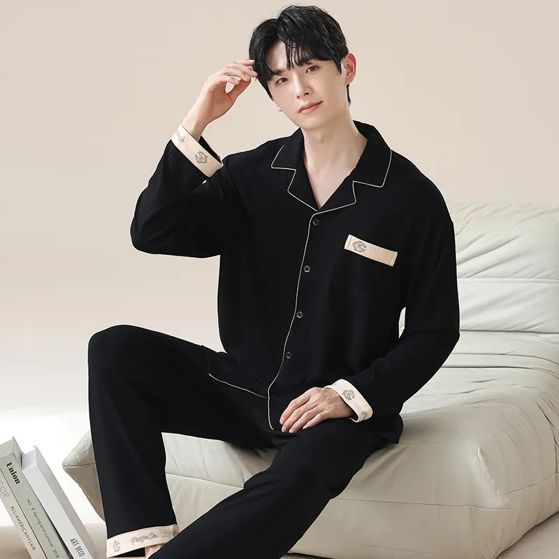 XIAFENYAN Pajama Gift Boxes Men's Black-4