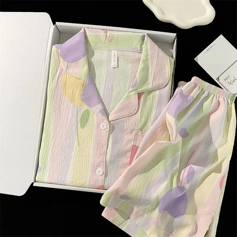 XIAFENYAN Pajama Set Women's Image Color-3
