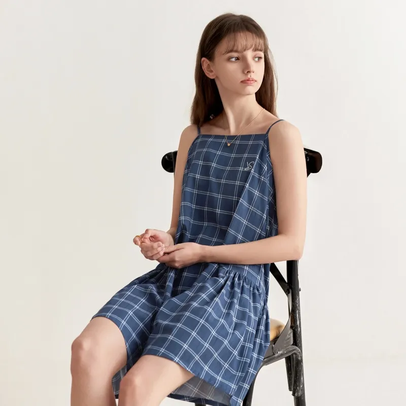 XIAFENYAN Pajama Gift Box Women's Mountain Mist Blue-4