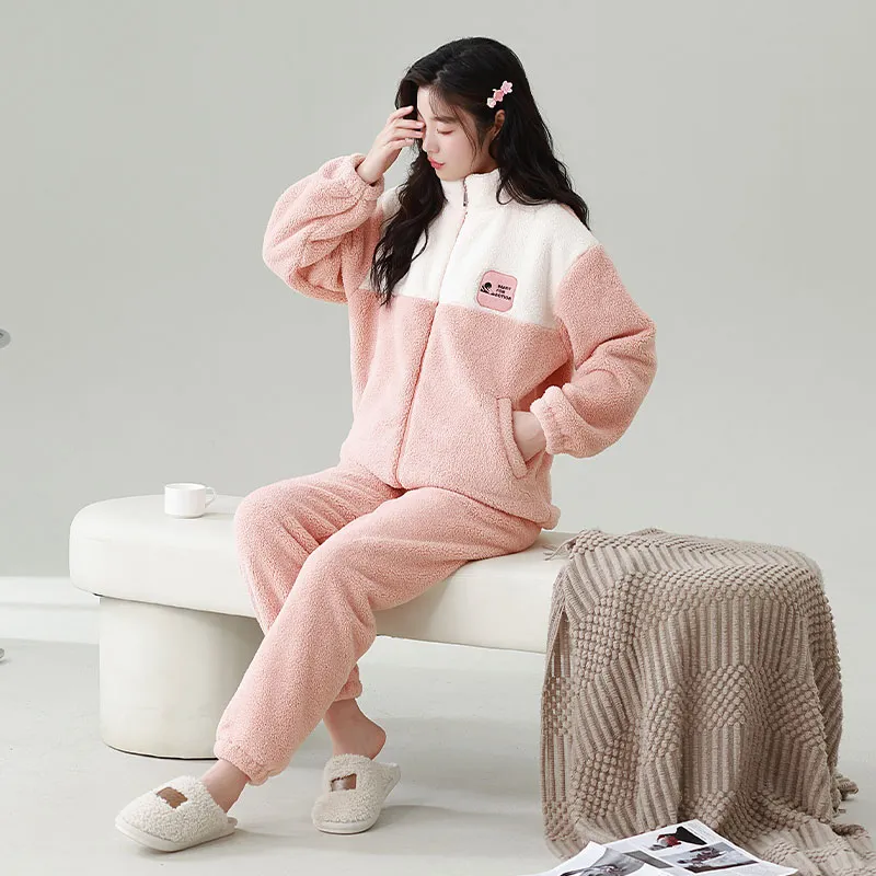 XIAFENYAN Pajama Set Women's Pink-3