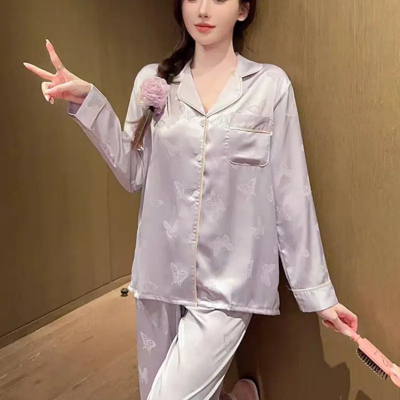 XIAFENYAN Pajama Set Women's Purple-4