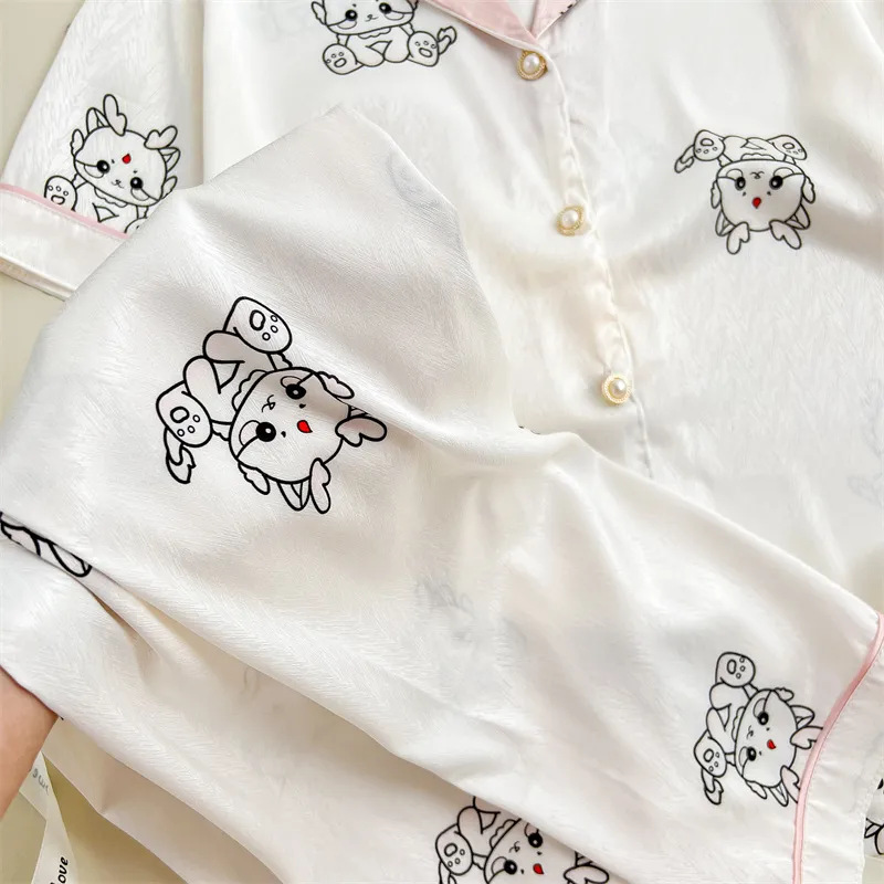 XIAFENYAN Pajama Set Women's Apricot-3