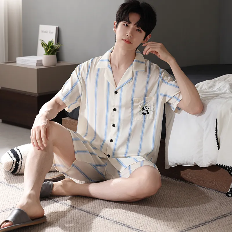 XIAFENYAN Pajama Set Unisex Apricot-6