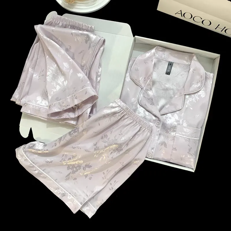 XIAFENYAN Pajama Set Women's Apricot-1