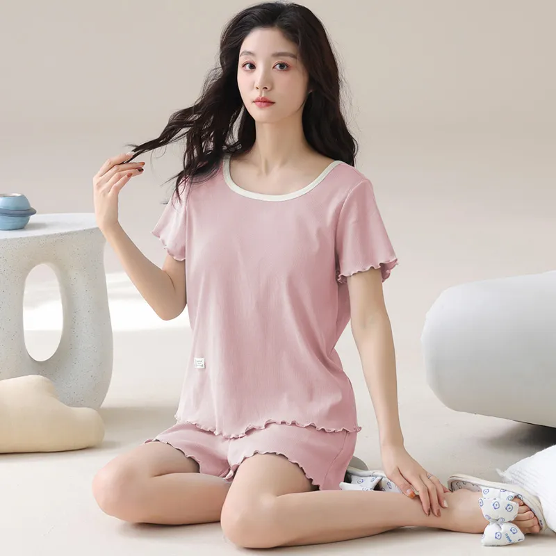 XIAFENYAN Pajama Set Women's Pink-4