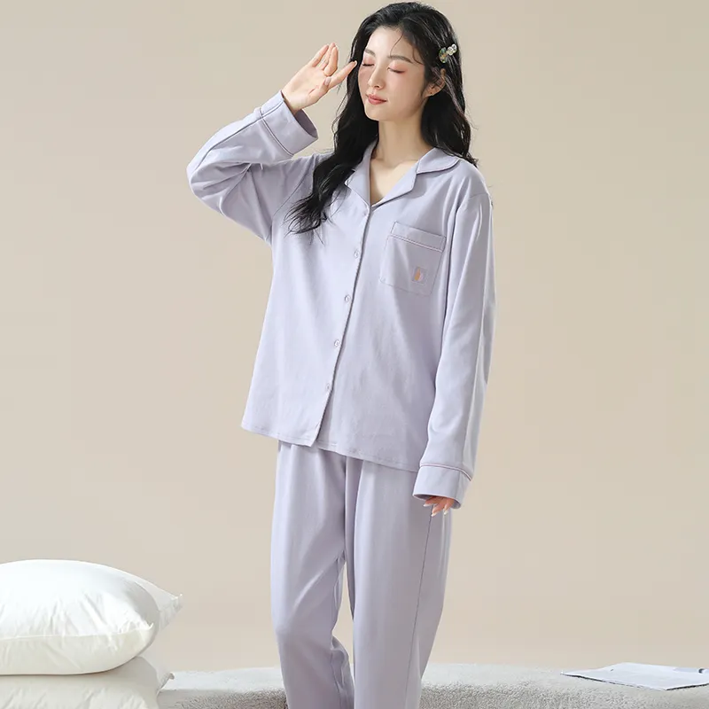 XIAFENYAN Pajama Set Women's Purple-6