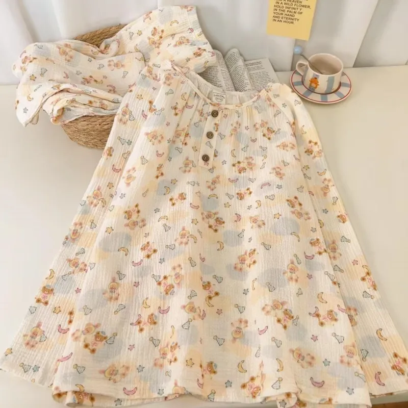 XIAFENYAN Pajama Set Women's Light Yellow-2