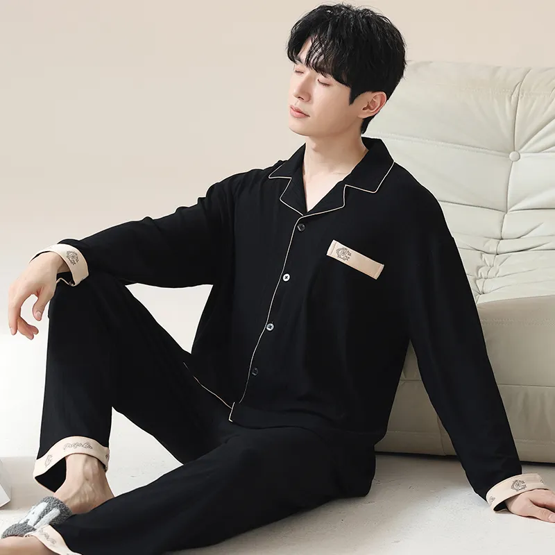 XIAFENYAN Pajama Gift Boxes Men's Black-2