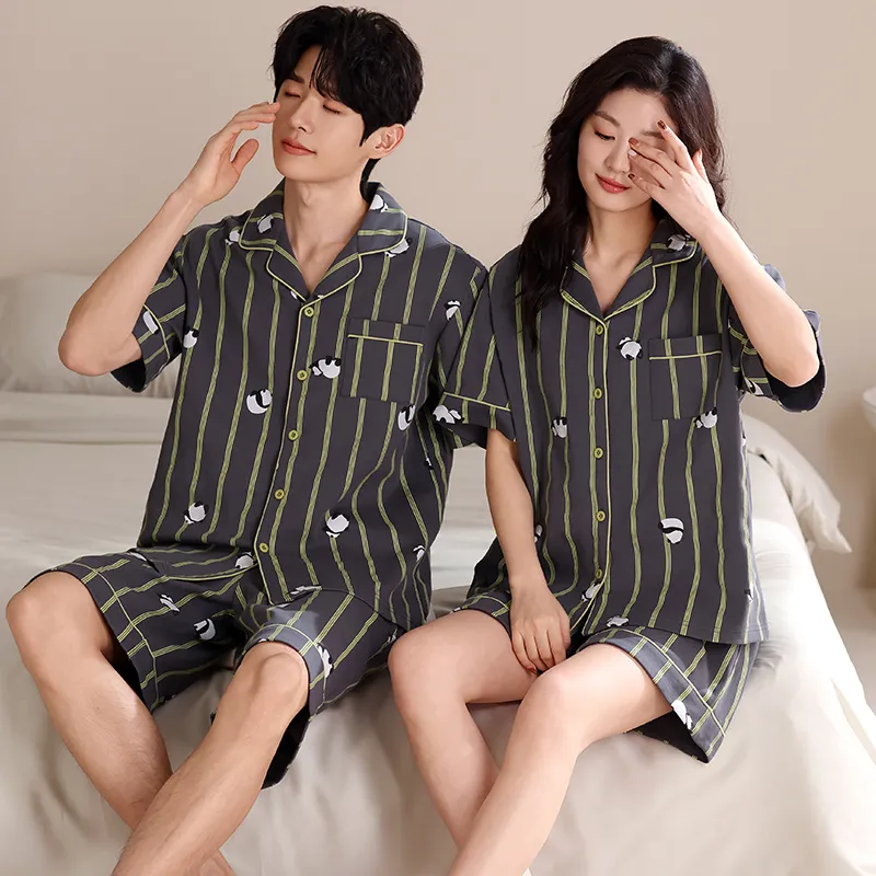 XIAFENYAN Pajama Set Unisex Gray-2
