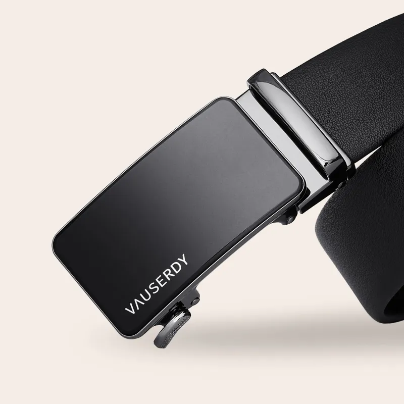 VAUSERDY Cow Leather Fashion Trend Youth Belt Men's 3.5cm-2