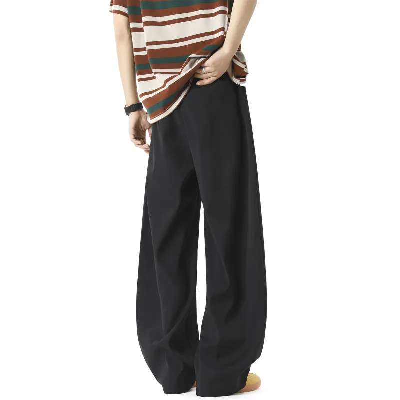 ZWWWZ Casual Pants Unisex Black-5