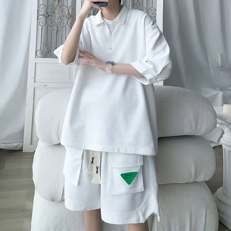 ZWWWZ Shirt Matching Set Unisex-19