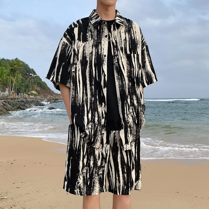 ZWWWZ Shirt Matching Set Unisex-4