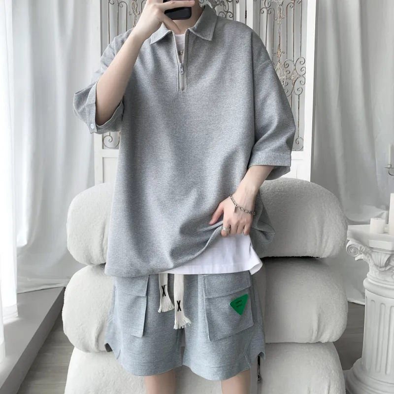 ZWWWZ Shirt Matching Set Unisex-12