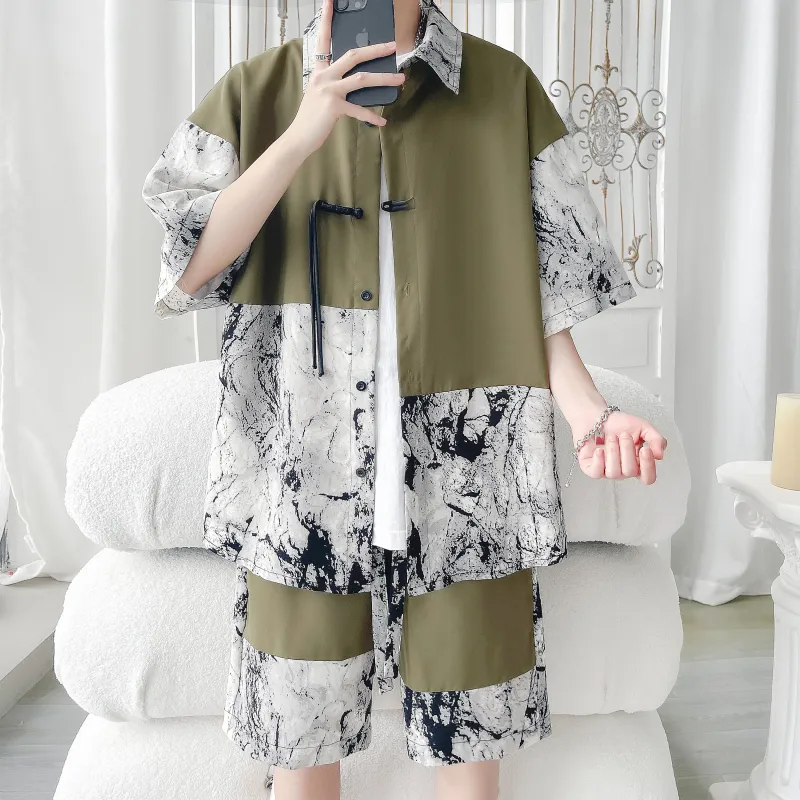 ZWWWZ Shirt Matching Set Unisex-1