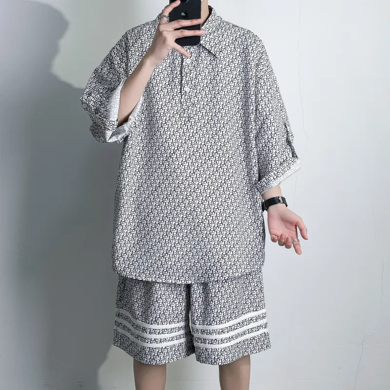 ZWWWZ Shirt Matching Set Unisex-3