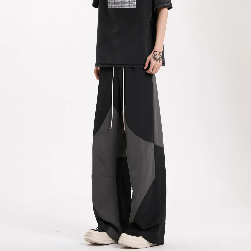 ZWWWZ Casual Pants Unisex Black-2